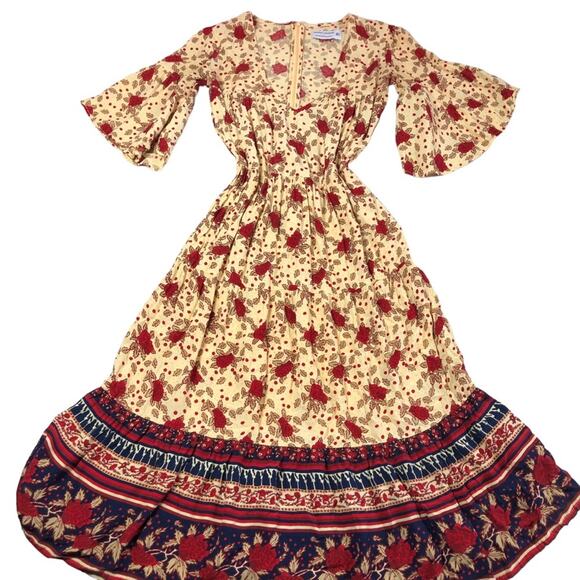 Anthropologie faithful the brand boho floral dress size 4 - Picture 2 of 10